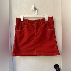 Athleta corduroy skirt size 6
